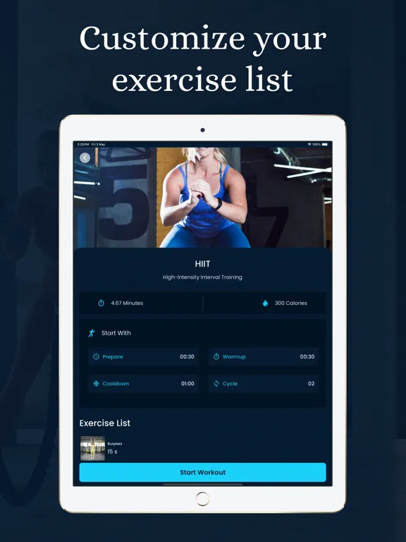 Zrzuty ekranu Valcare Tabata and HIIT Timer iPad 
