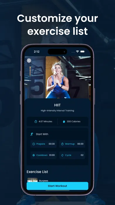 Zrzuty ekranu Valcare Tabata and HIIT Timer