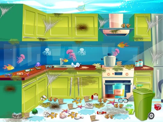 Capturas de pantalla de Mermaid Rescue House Cleaning iPad 
