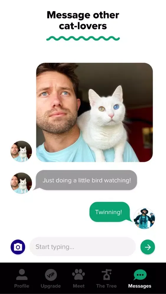 Tangkapan skrin Tabby: Cat Person's Dating App