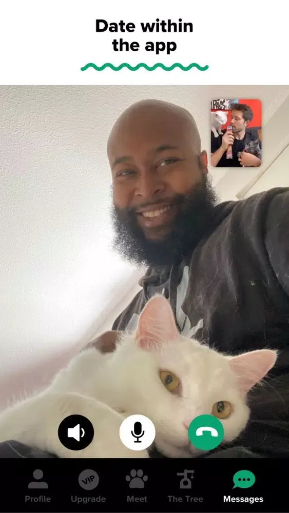 Tangkapan skrin Tabby: Cat Person's Dating App