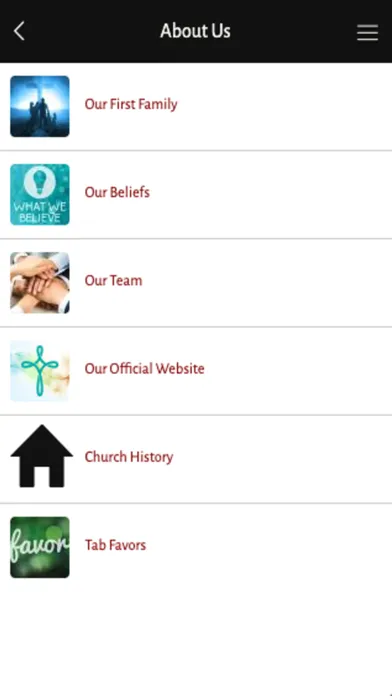 Скриншоты Tab Church App