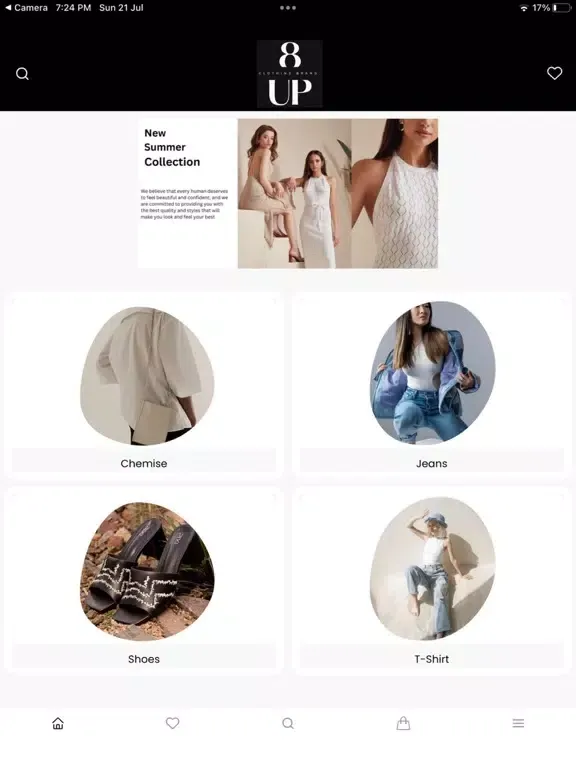8 UP CLOTHING BRAND iPad 應用截圖