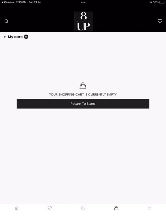 8 UP CLOTHING BRAND iPad 應用截圖
