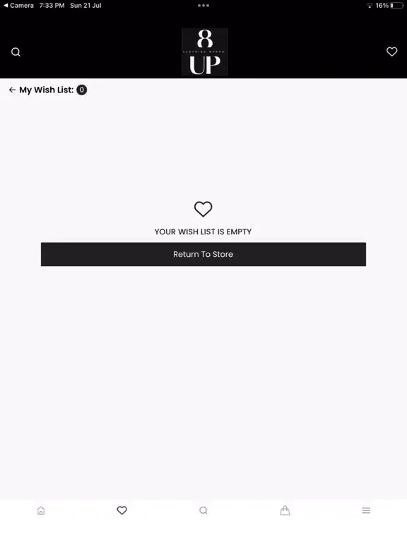 8 UP CLOTHING BRAND iPad 應用截圖
