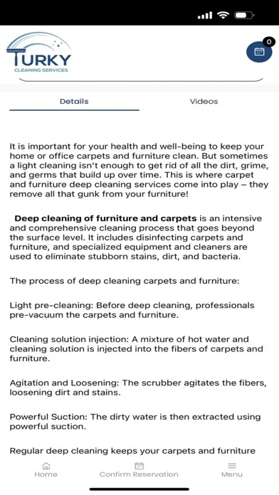 Capturas de tela do Turky Cleaning Services