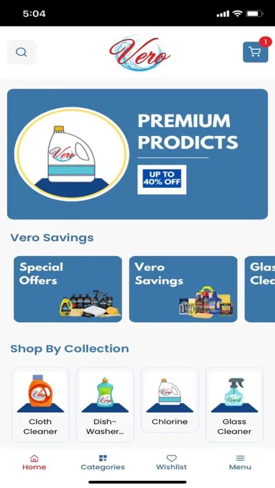 Ảnh chụp màn hình của Vero FMCG