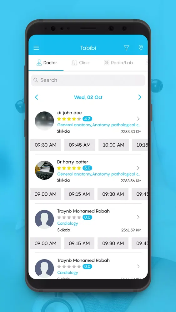 Tabibi - Patient Screenshots