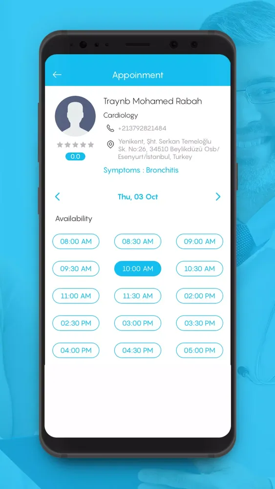 Tabibi - Patient Screenshots