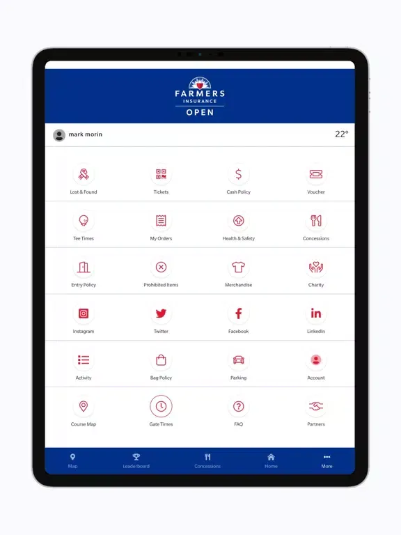 The Farmers Insurance Open iPad  スクリーンショット