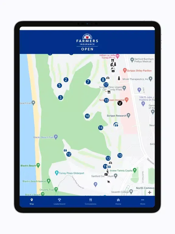 The Farmers Insurance Open iPad  スクリーンショット