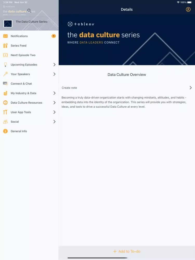Tableau Data Culture Series iPad 应用截图