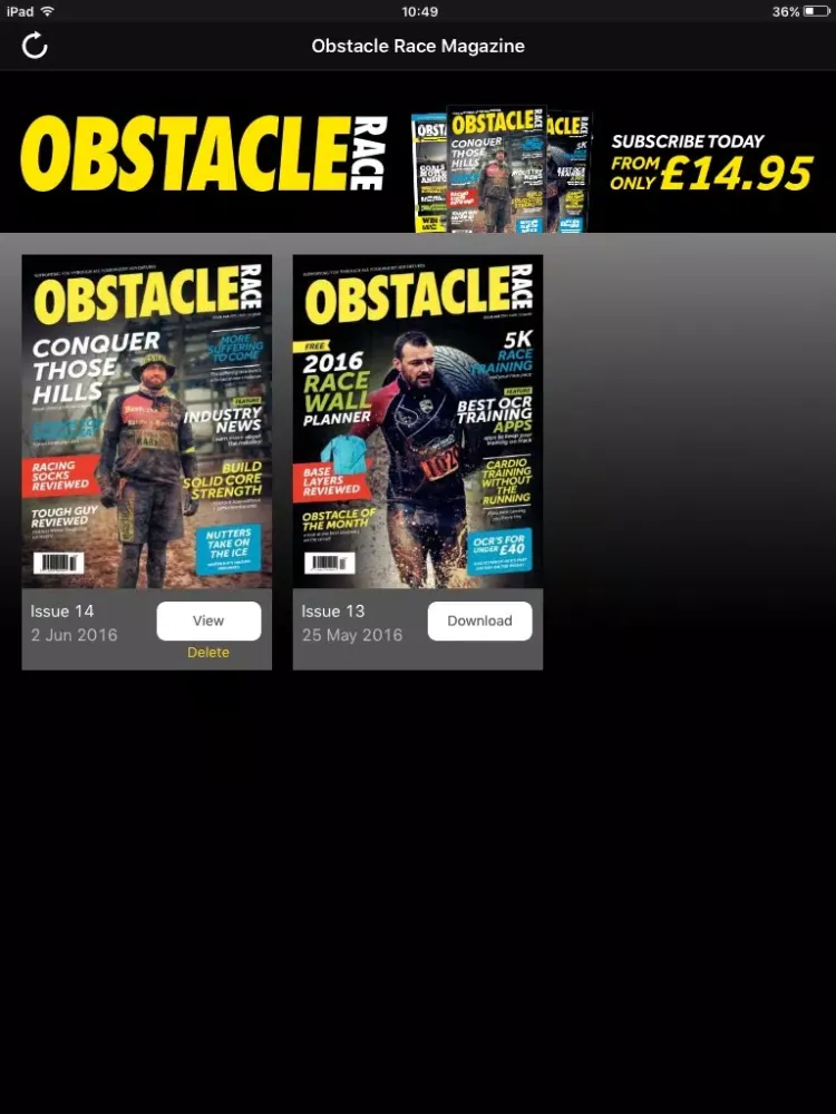 Obstacle Race Magazine iPad  스크린샷
