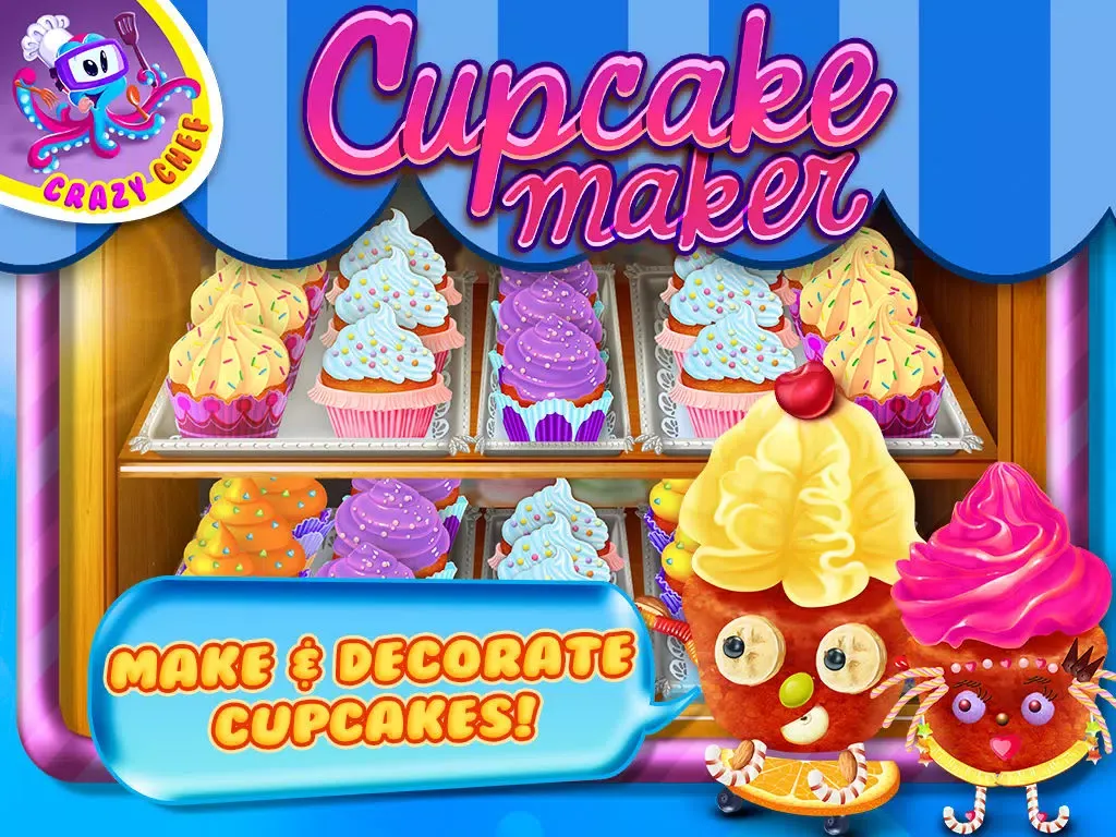 Zrzuty ekranu Cupcake Crazy Chef - Make & Decorate Your Own Muffin Cake iPad 