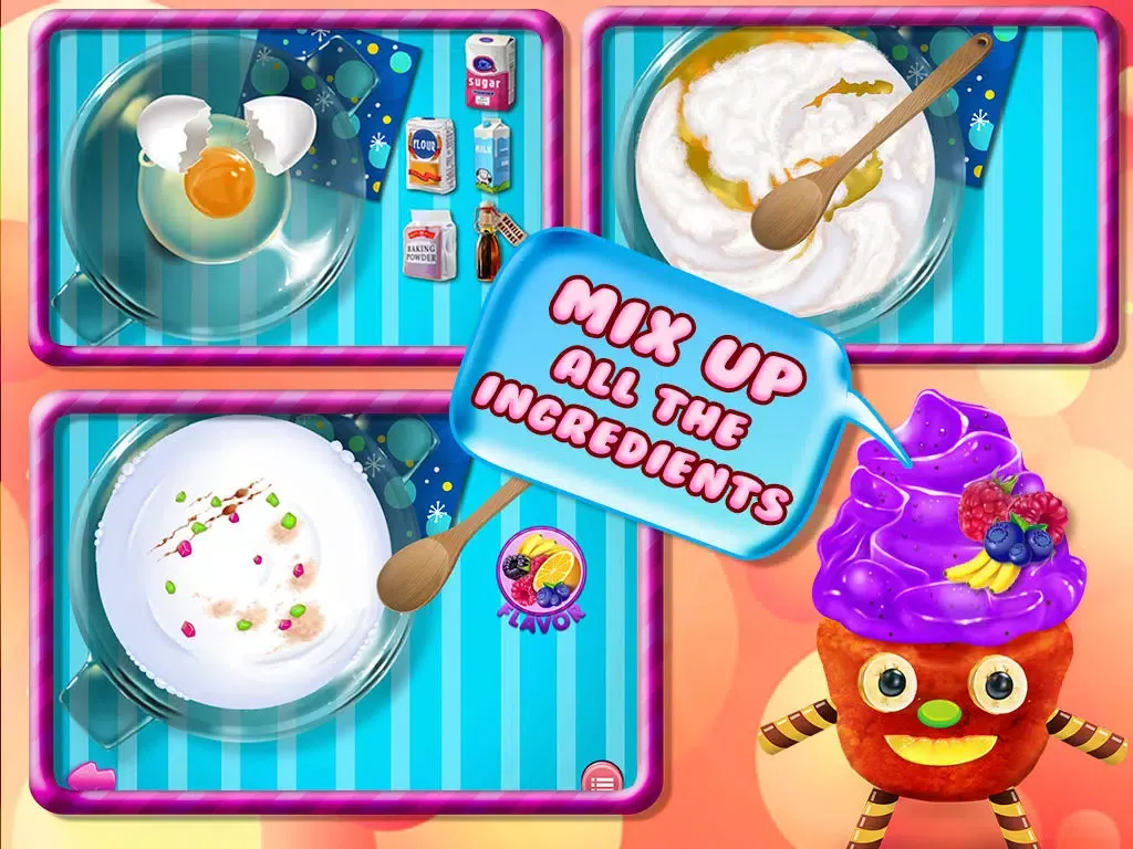 Zrzuty ekranu Cupcake Crazy Chef - Make & Decorate Your Own Muffin Cake iPad 