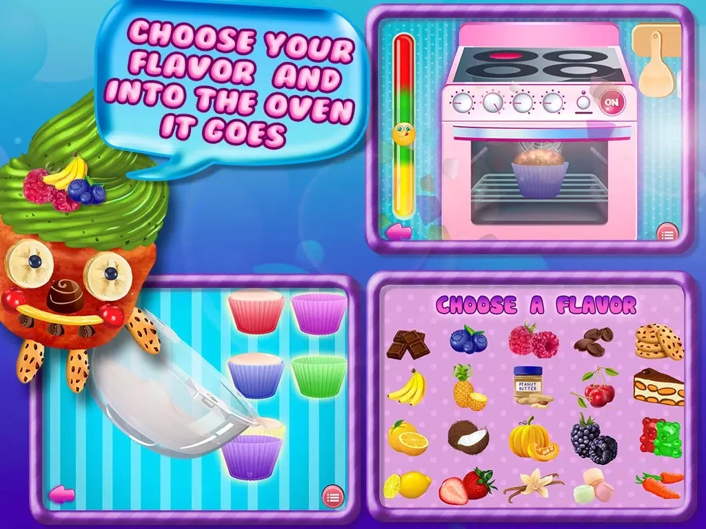 Zrzuty ekranu Cupcake Crazy Chef - Make & Decorate Your Own Muffin Cake iPad 