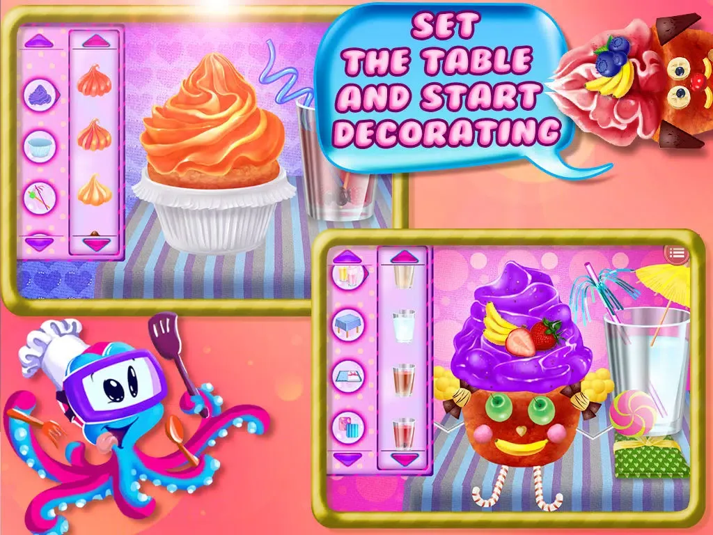 Zrzuty ekranu Cupcake Crazy Chef - Make & Decorate Your Own Muffin Cake iPad 