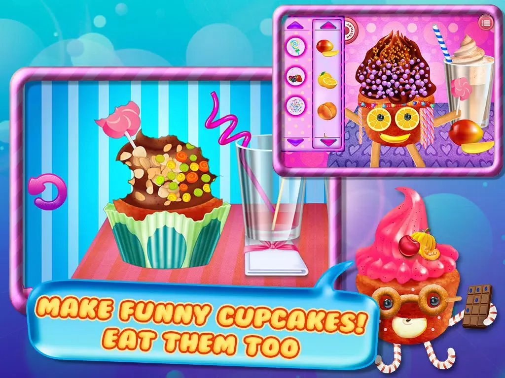 Zrzuty ekranu Cupcake Crazy Chef - Make & Decorate Your Own Muffin Cake iPad 
