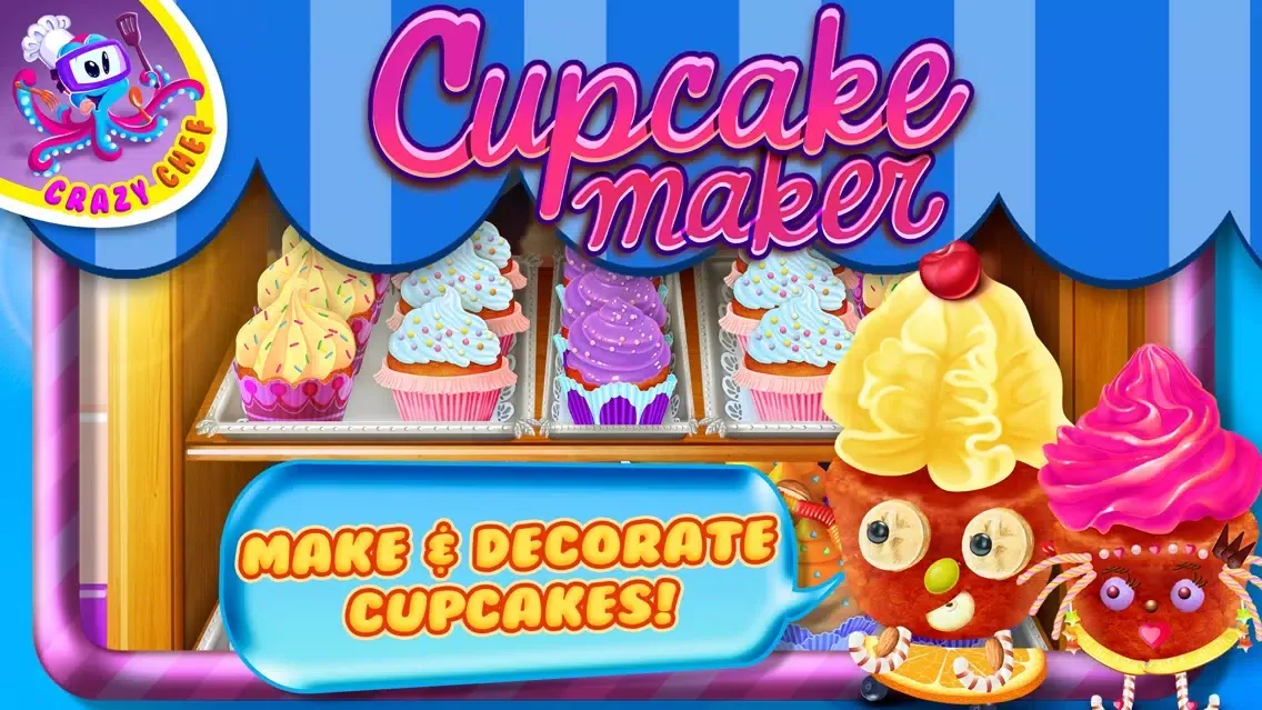 Zrzuty ekranu Cupcake Crazy Chef - Make & Decorate Your Own Muffin Cake