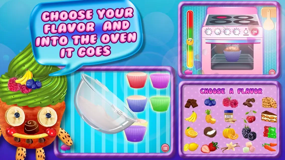 Zrzuty ekranu Cupcake Crazy Chef - Make & Decorate Your Own Muffin Cake