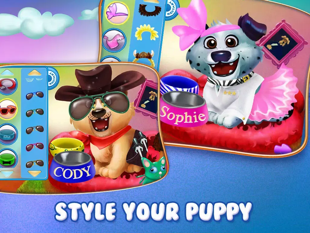 Zrzuty ekranu Puppy Dog Sitter - Dress Up & Care, Feed & Play! iPad 