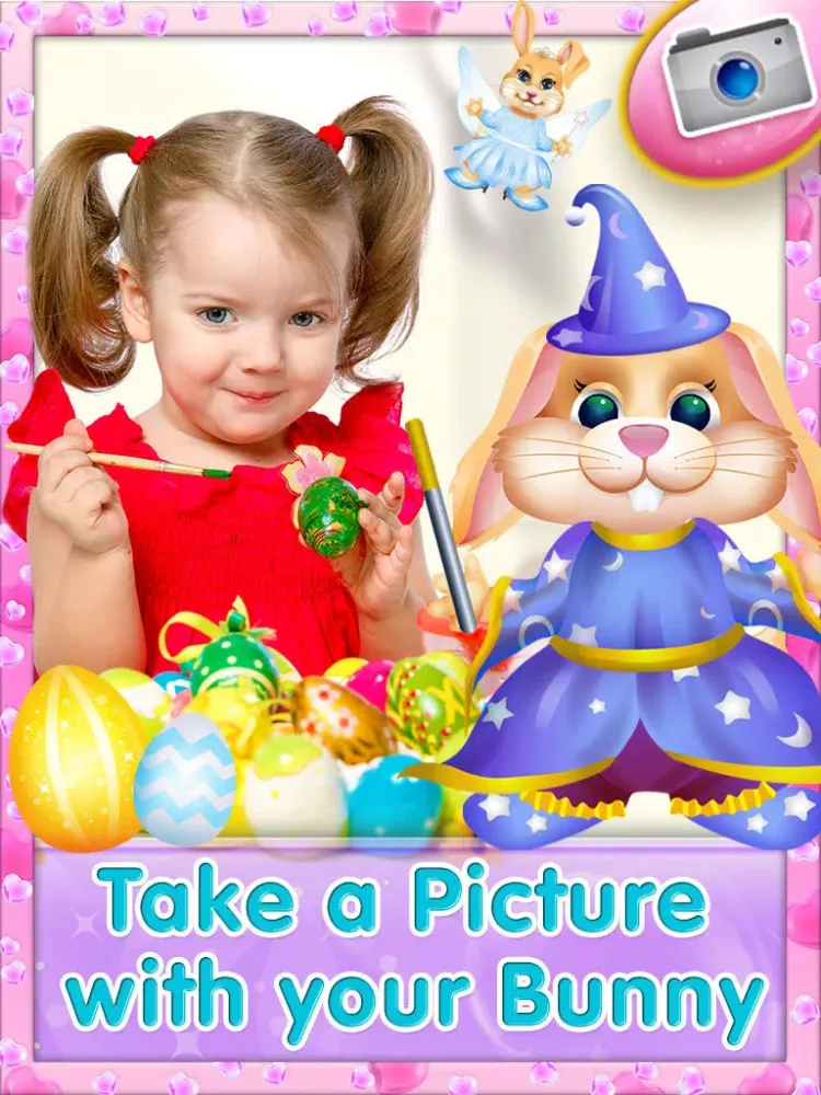 Easter Bunny Dress Up and Card Maker - Decorate Funny Bunnies & Eggs iPad  Screenshots