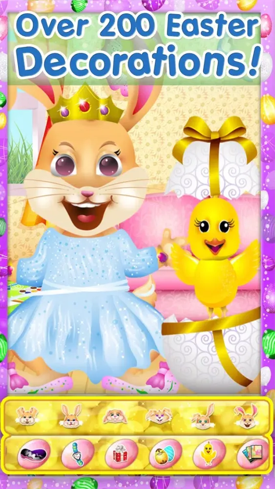 Easter Bunny Dress Up and Card Maker - Decorate Funny Bunnies & Eggs Screenshots
