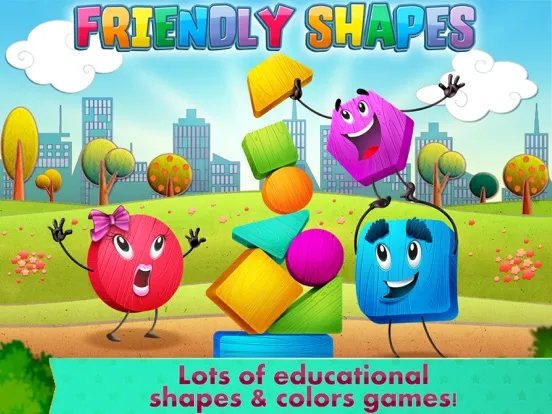 Tangkapan skrin Friendly Shapes Storybook iPad 