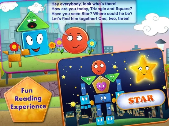 Tangkapan skrin Friendly Shapes Storybook iPad 