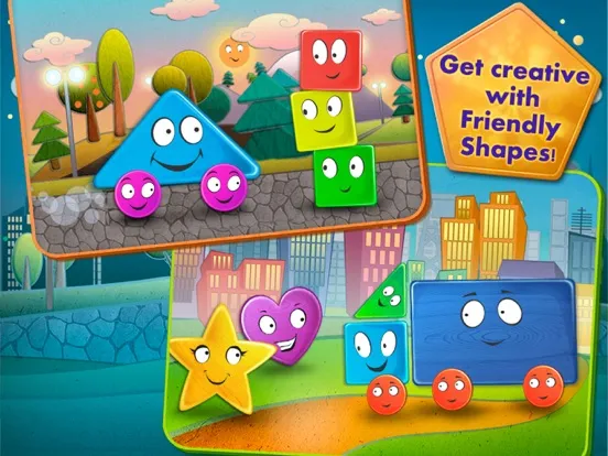 Tangkapan skrin Friendly Shapes Storybook iPad 