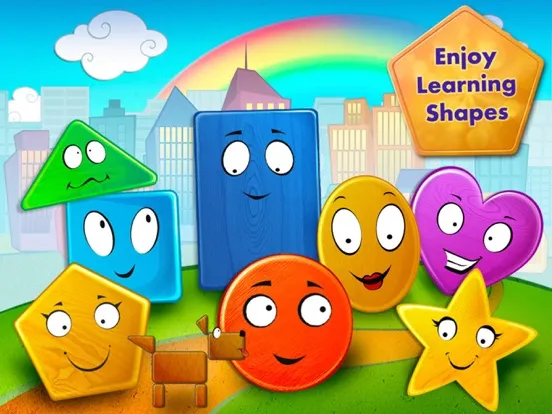 Tangkapan skrin Friendly Shapes Storybook iPad 