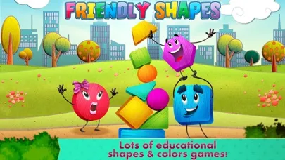 Tangkapan skrin Friendly Shapes Storybook