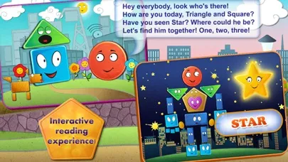 Tangkapan skrin Friendly Shapes Storybook