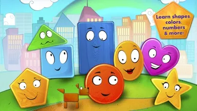 Tangkapan skrin Friendly Shapes Storybook