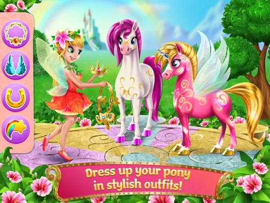 Princess Fairy Rush - Pony Rainbow Adventure iPad  سکرین شاٹس