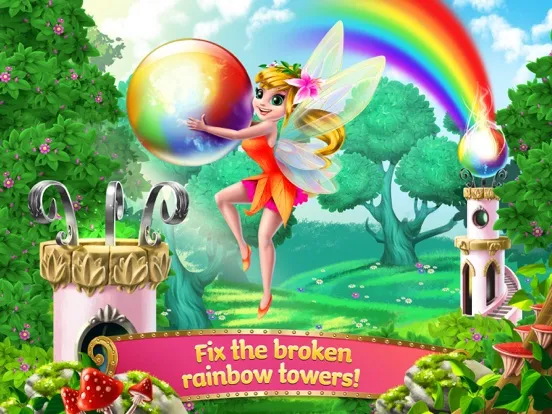 Princess Fairy Rush - Pony Rainbow Adventure iPad  سکرین شاٹس