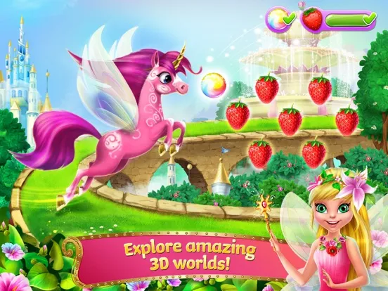 Princess Fairy Rush - Pony Rainbow Adventure iPad  سکرین شاٹس