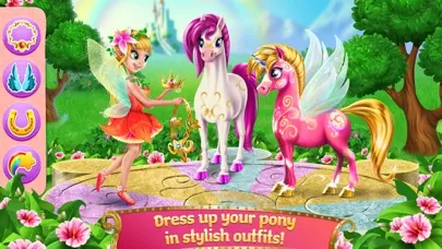 Princess Fairy Rush - Pony Rainbow Adventure سکرین شاٹس