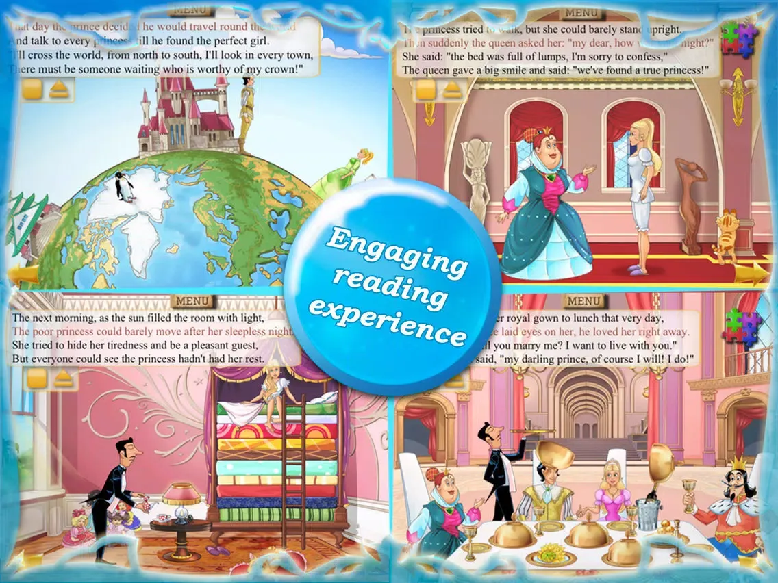 The Princess and the Pea Tale iPad  Screenshots