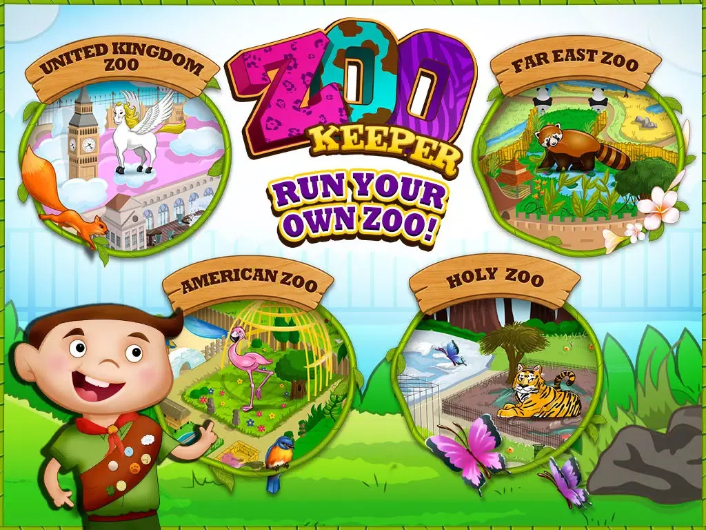 Zoo Keeper - Care For Animals & Explore The Wildlife iPad  스크린샷