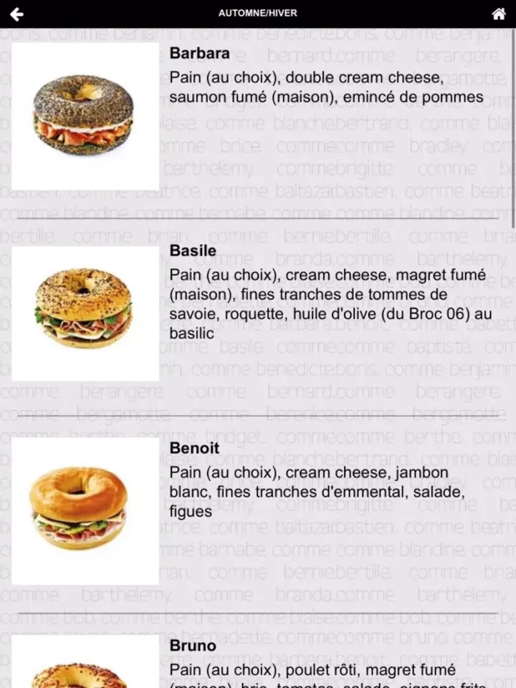 Zrzuty ekranu Le B Sandwicherie Fine iPad 