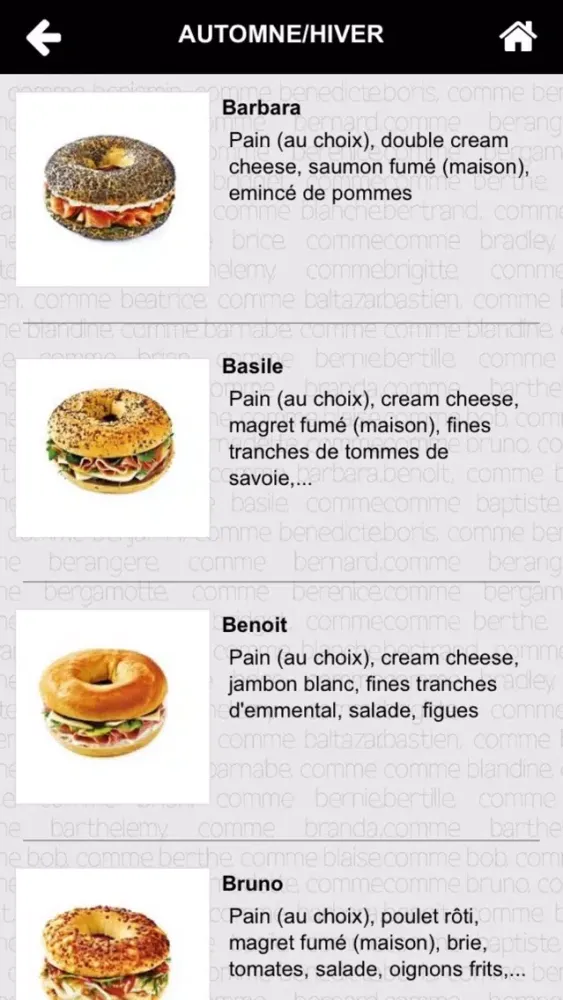 Zrzuty ekranu Le B Sandwicherie Fine