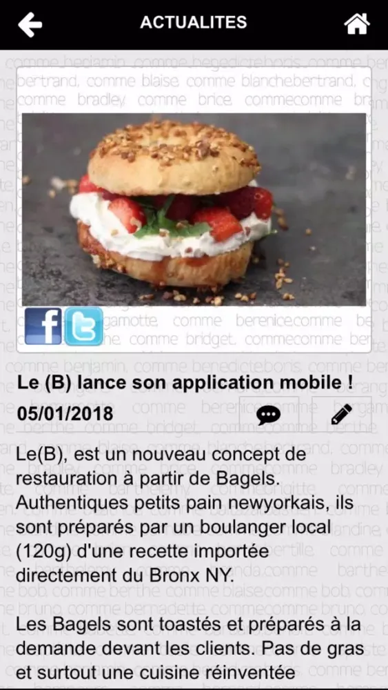Zrzuty ekranu Le B Sandwicherie Fine
