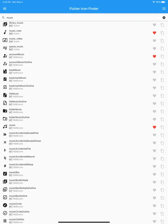 Скриншоты Icon Finder for Flutter iPad 