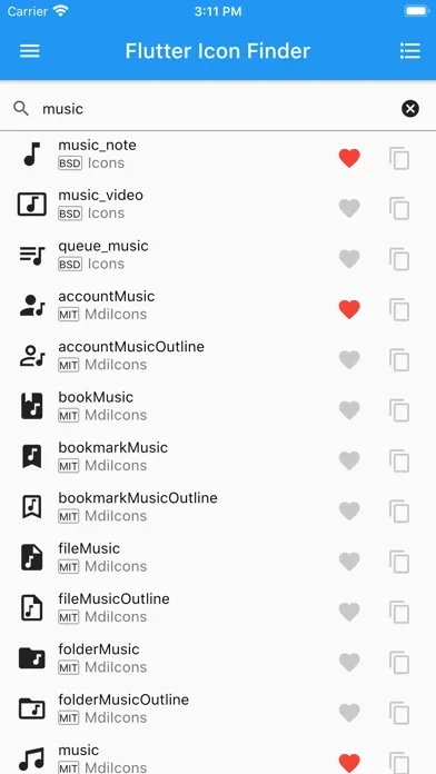 Скриншоты Icon Finder for Flutter