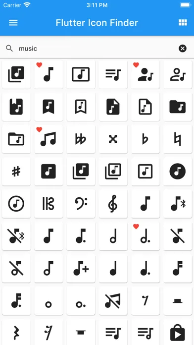 Скриншоты Icon Finder for Flutter