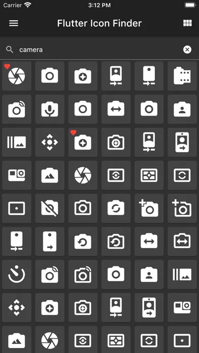 Скриншоты Icon Finder for Flutter
