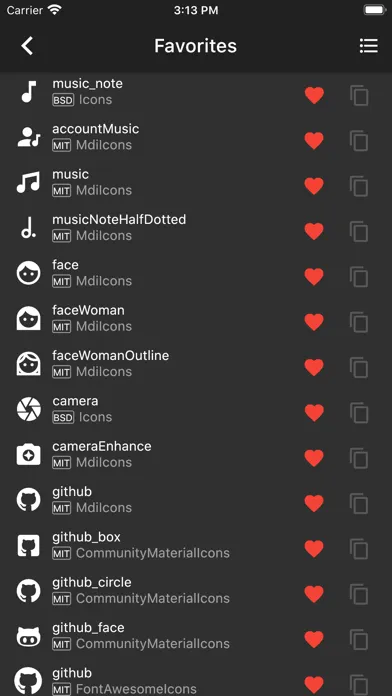 Скриншоты Icon Finder for Flutter