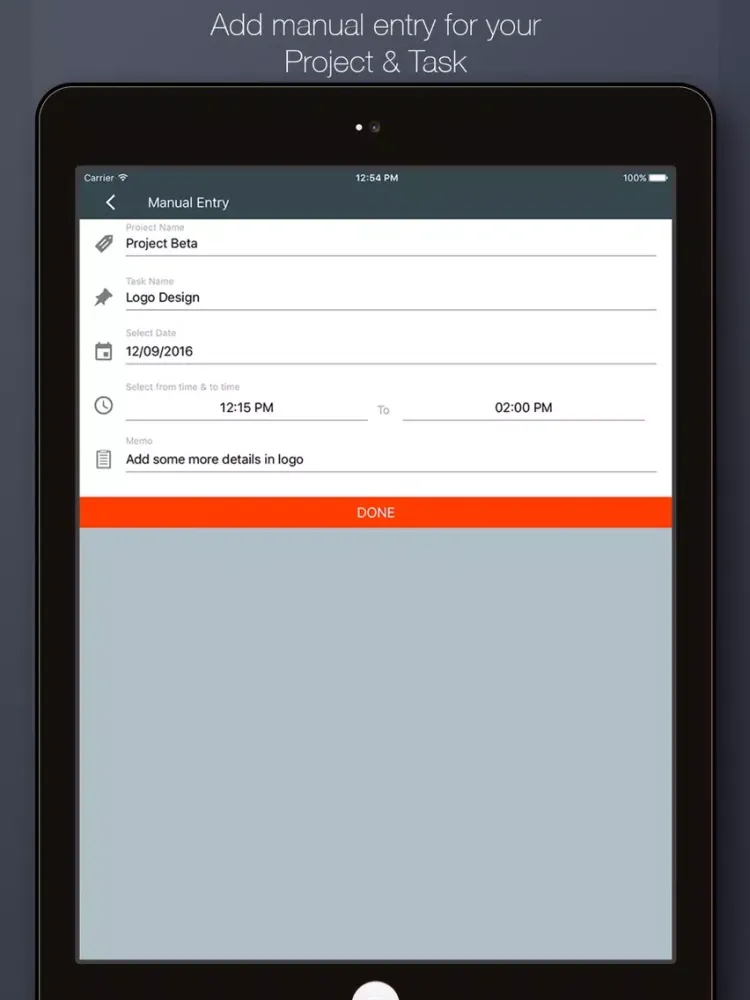 Simple Time Tracker iPad  Ekran Görüntüleri