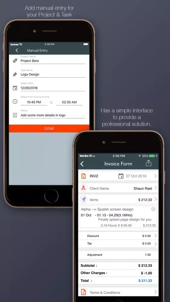 Simple Time Tracker Ekran Görüntüleri